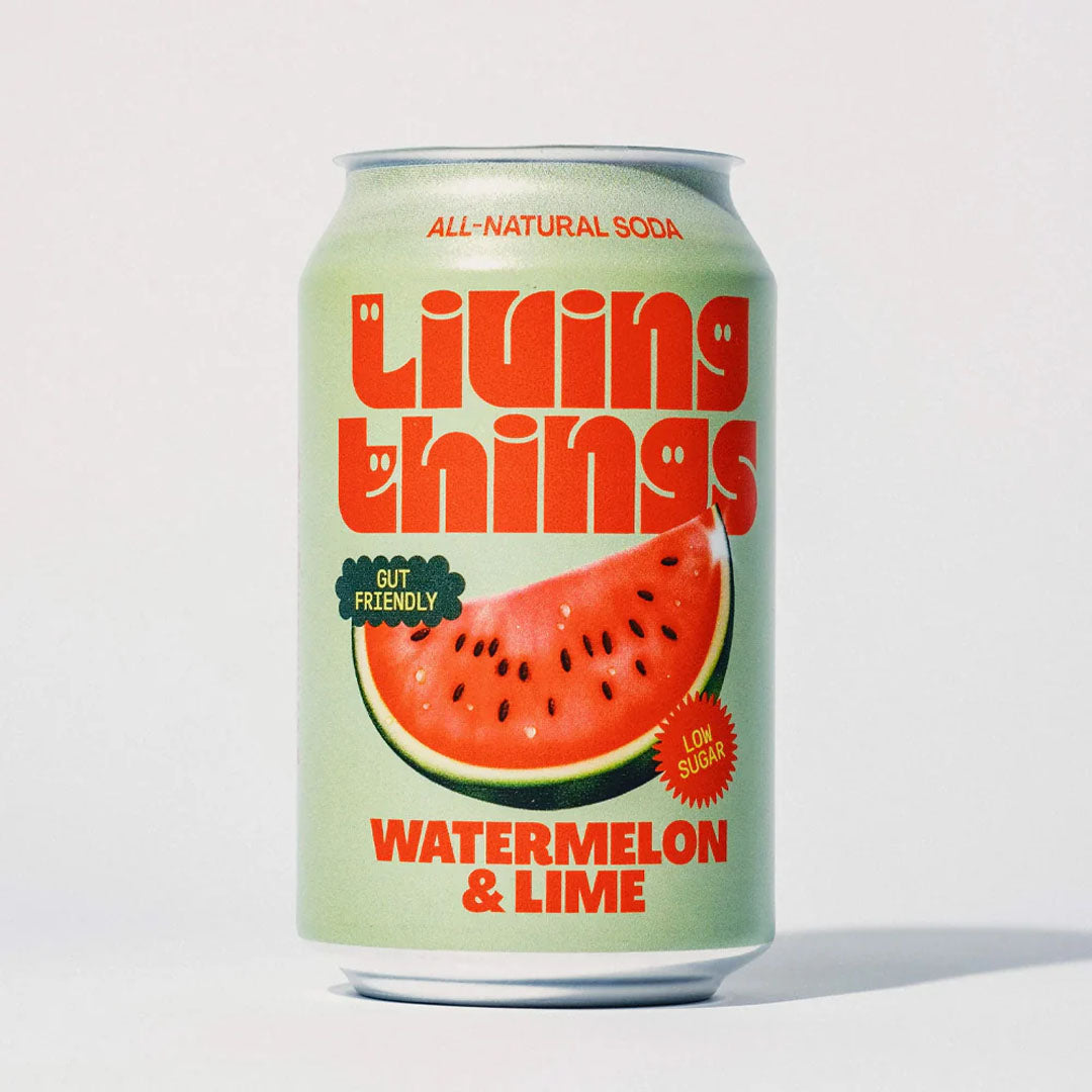 Living Things Watermelon & Lime Prebiotic Soda 330ml