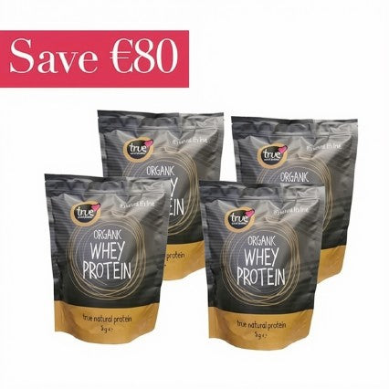 True Natural Goodness Whey Protein 1kg x4 Bags - Save €80.00