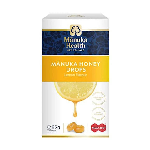 Manuka Health Manuka Honey Drops Lemon 15 Lozenges