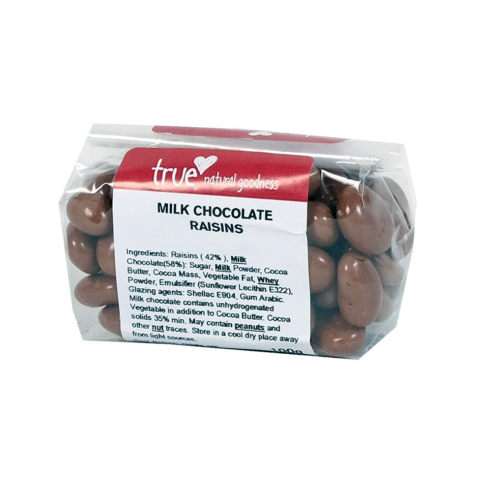 True Natural Goodness Milk Chocolate Raisins 250g