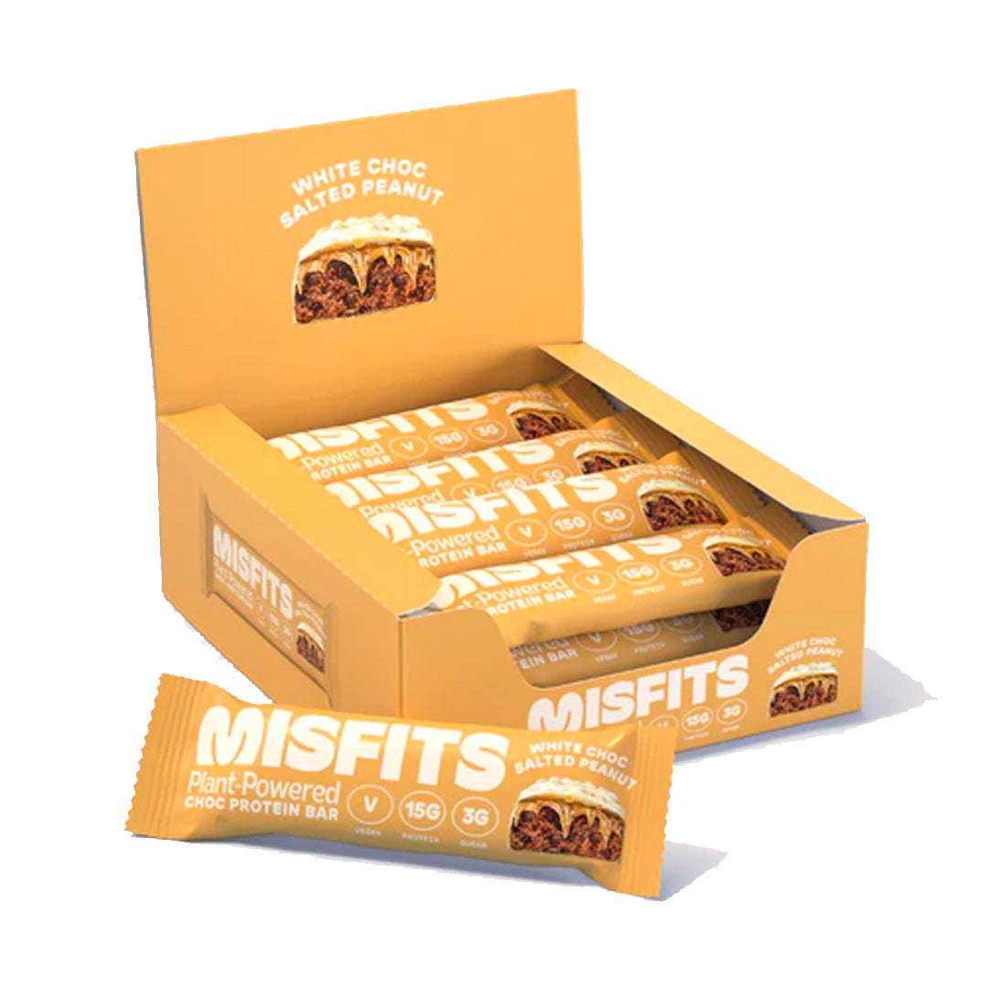 Misfits White Chocolate Salted Peanut Protein Bar 45g - Box Of 12