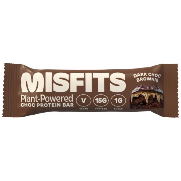 Misfits Dark Choc Brownie Protein Bar 45g