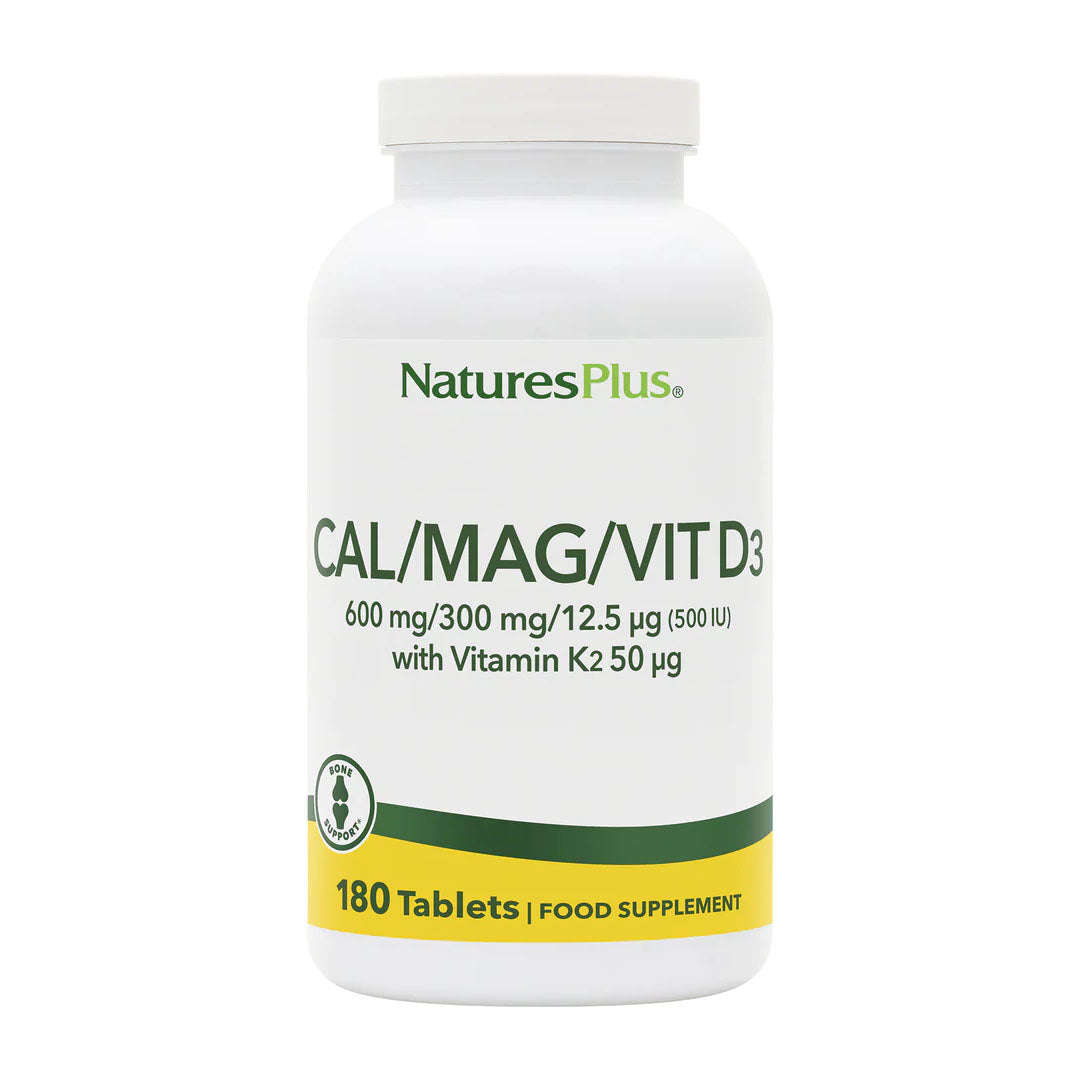 Natures Plus Cal/Mag/Vit D3 180 Tablets