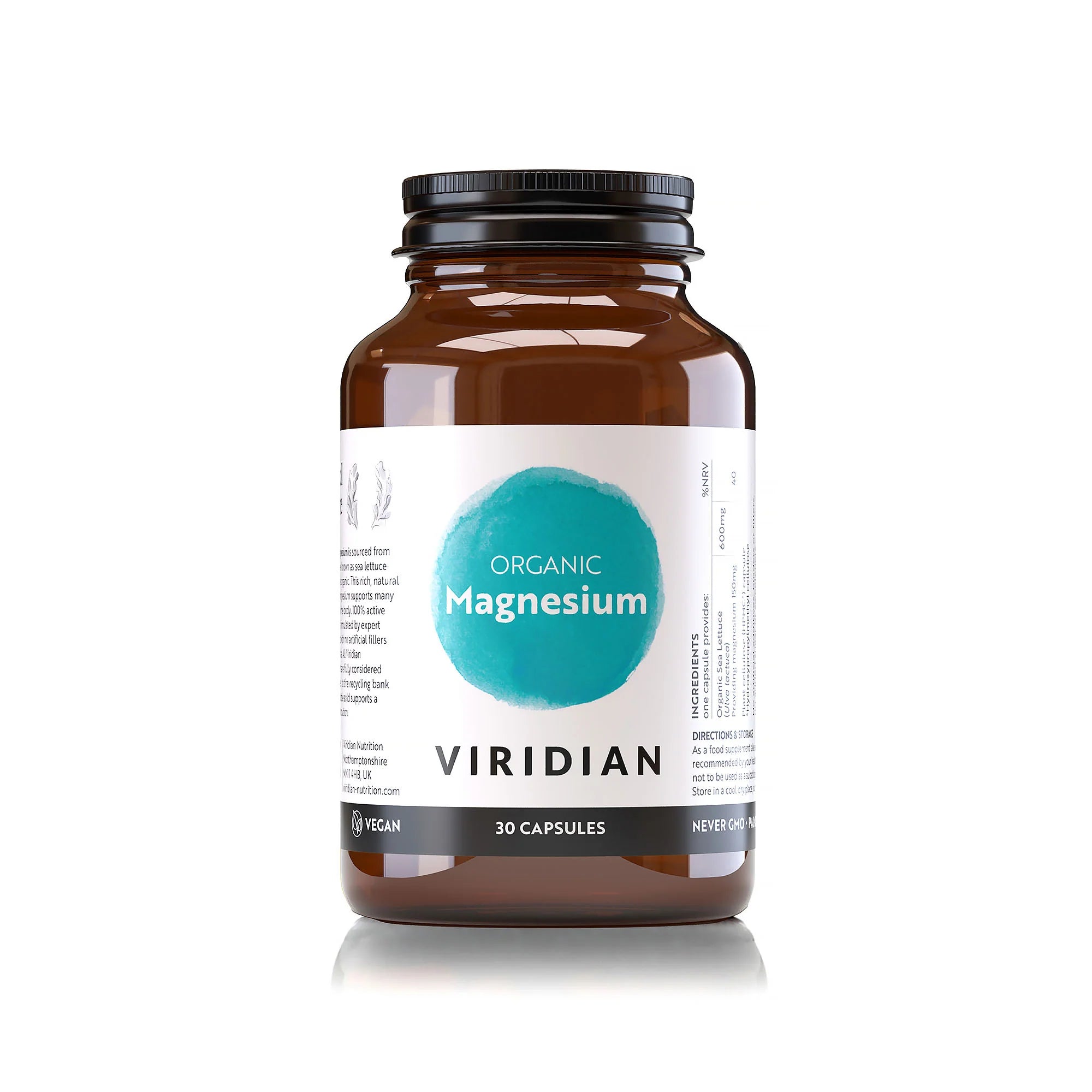 Viridian Organic Magnesium 30 Capsules