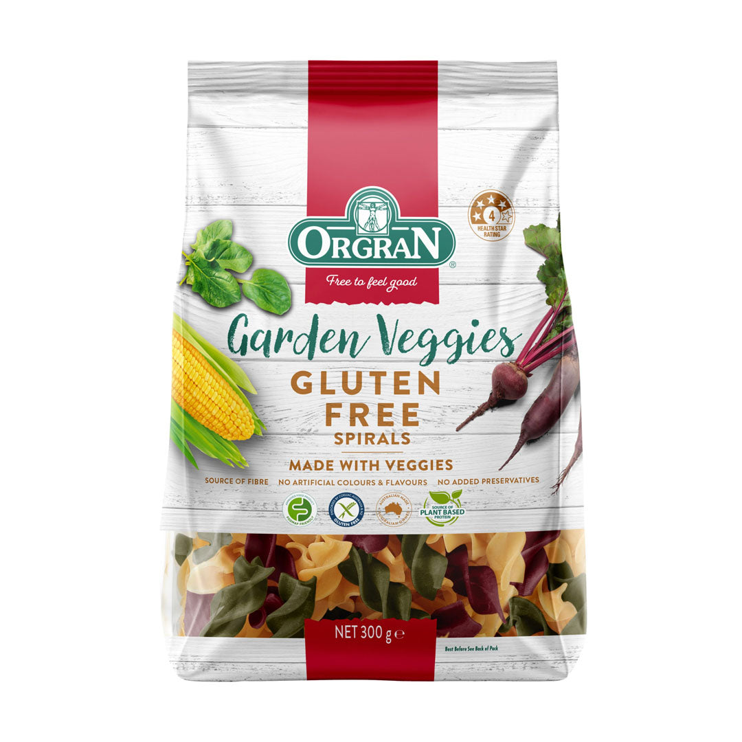 Orgran Garden Veggies Gluten Free Spirals 300g