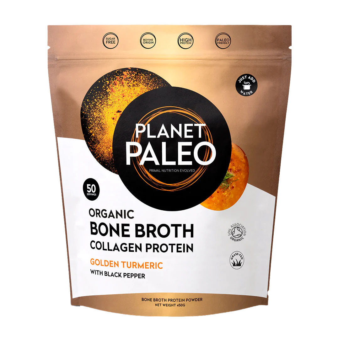 Planet Paleo Organic Bone Broth Turmeric 450g