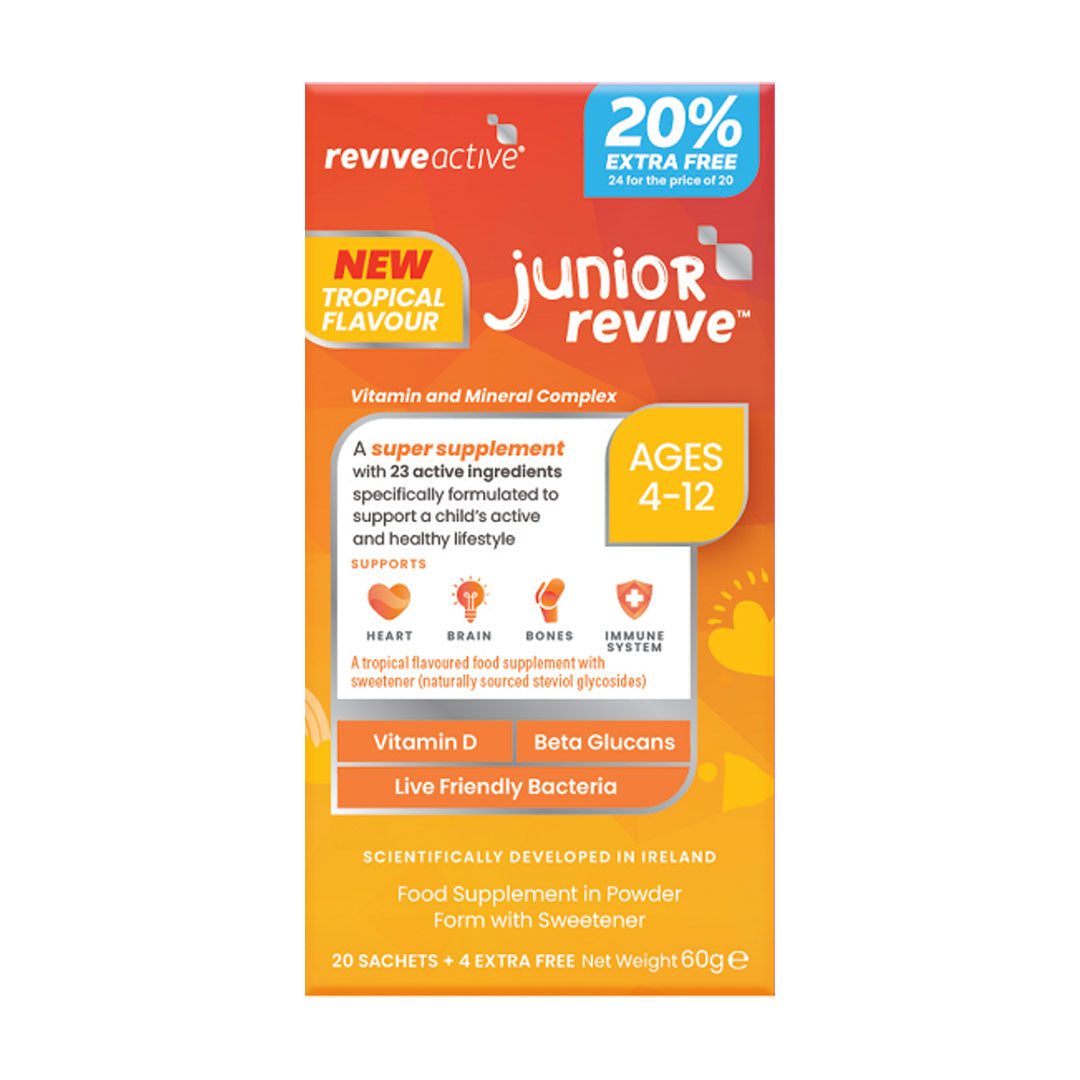 Revive Active Junior Tropical Flavour 20 Sachets 20% Extra FREE
