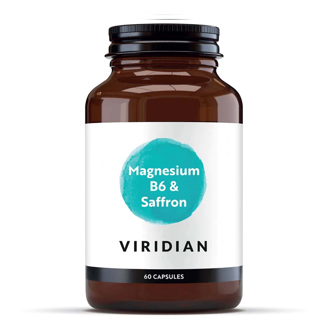 Viridian Magnesium, B6 and Saffron 60 Capsules