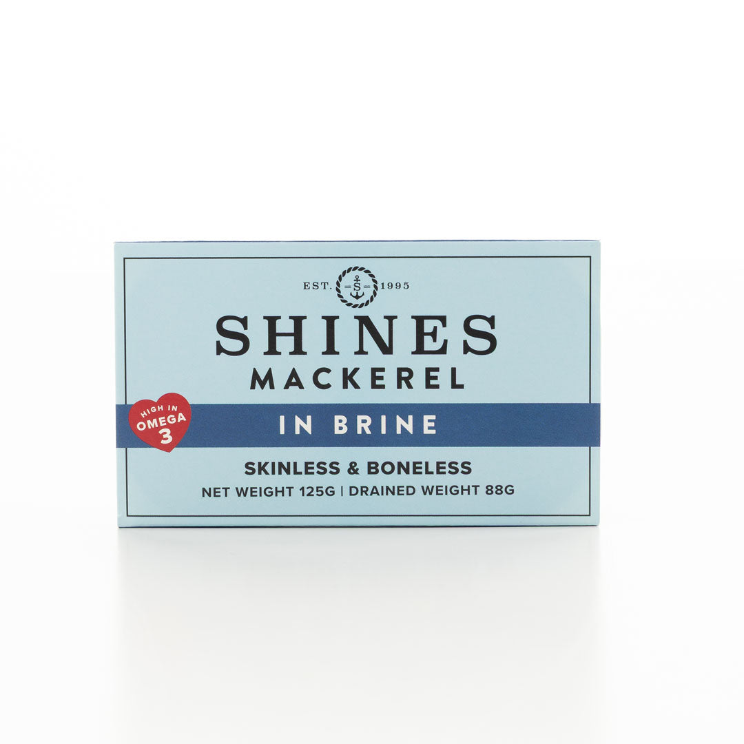 Shines Mackerel Fillets in Brine 125g