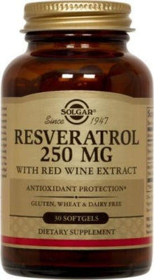 Solgar Resveratrol 250mg 30 Softgels