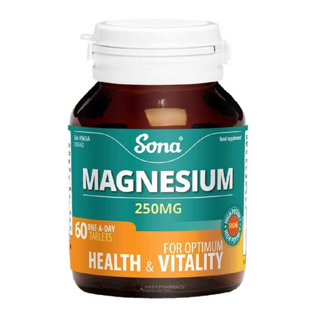 Sona Magnesium 250mg 60 Tablets