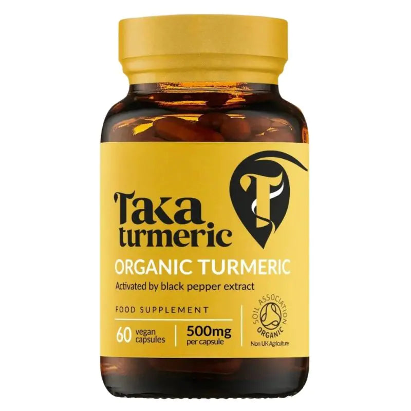 Taka Turmeric Organic Turmeric & Black Pepper Extract Capsules 60