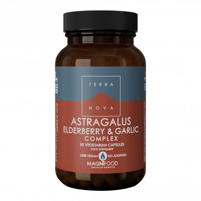 Terranova Astragalus, Elderberry & Garlic 50 Capsules | 25% OFF