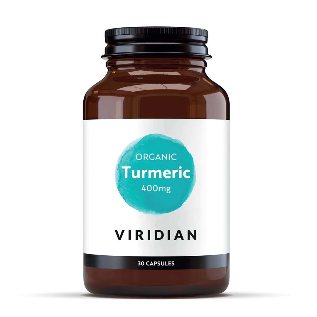 Viridian Organic Turmeric 400mg 30 Capsules