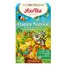 Yogi Tea Happy Nature tea box with colorful design and animal illustrations on a white background