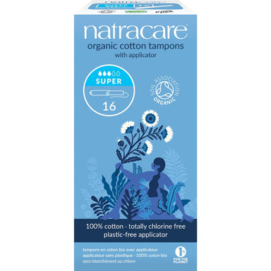 Natracare Super Tampons with Applicator 16s