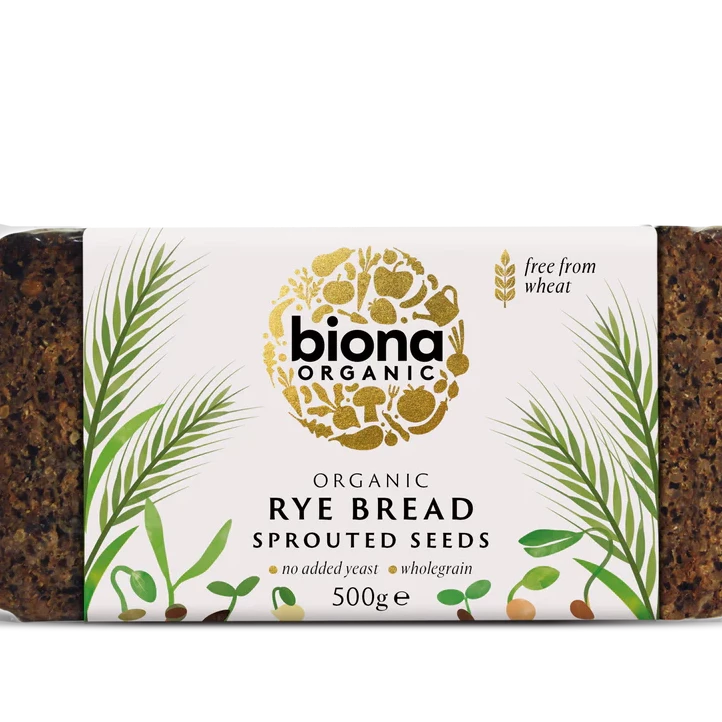Biona Sprouted Seeds Rye Bread 500g