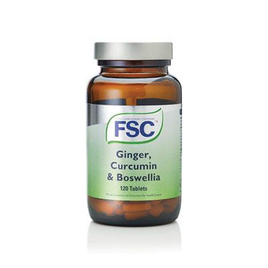 FSC Ginger, Curcumin & Boswellia 120 Tablets