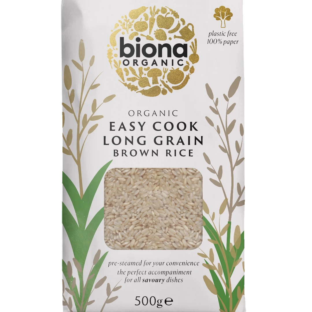Biona Organic Long Grain Brown Rice 500g