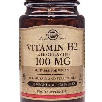 Solgar Vitamin B2 100mg (Riboflavin) 100 Capsules