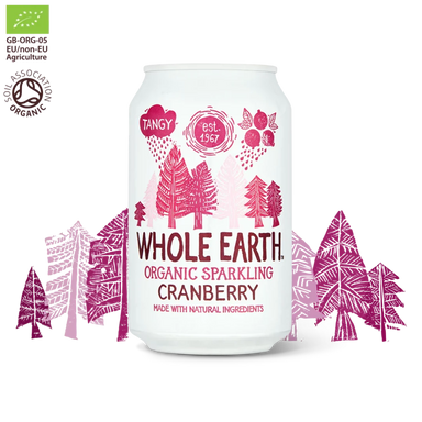 Whole Earth Organic Cranberry 330ml (6 Pack)