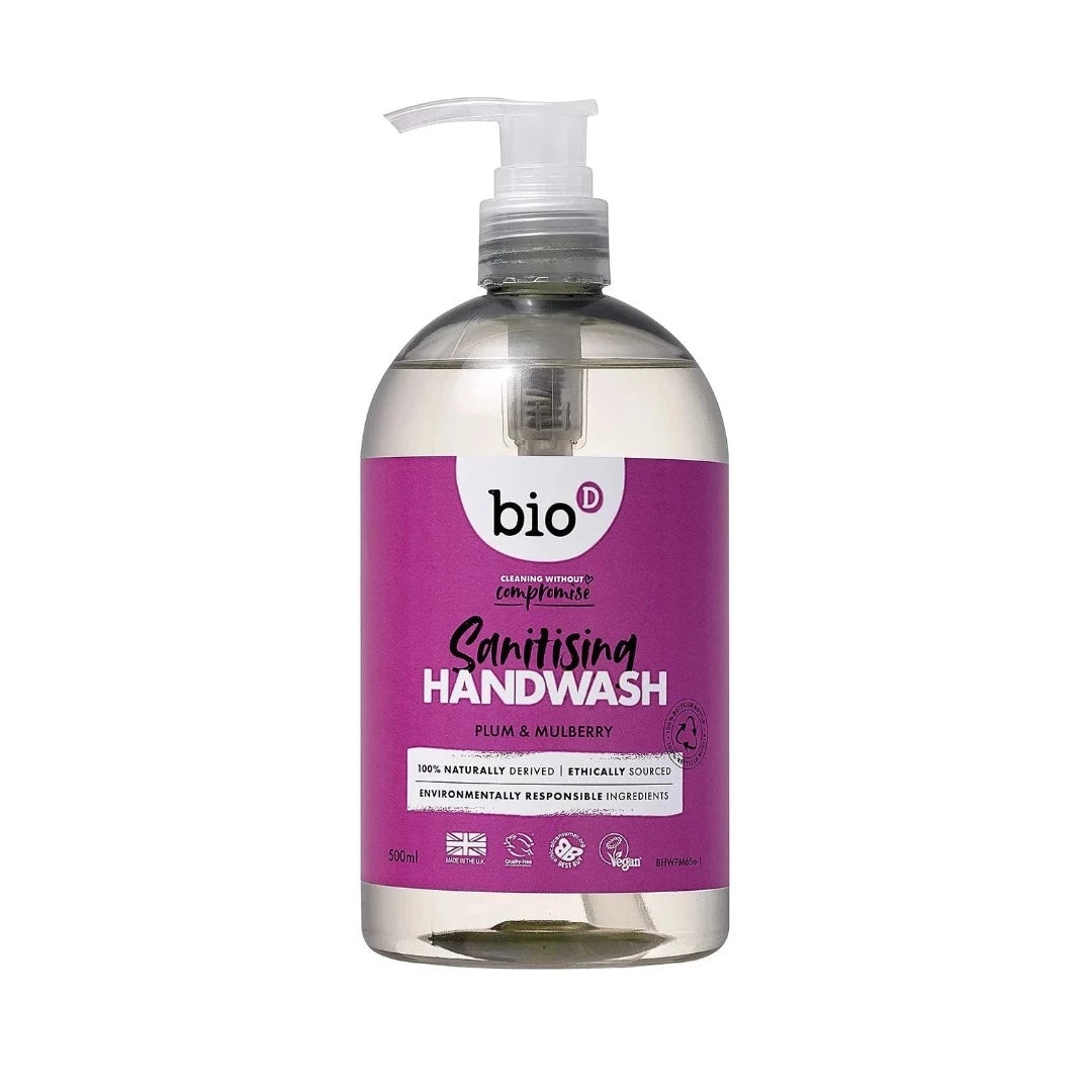 Bio-D Sanitising Hand Wash Plum & Mulberry 500ml