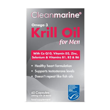 Cleanmarine Krill Oil for Men 60 Capsules