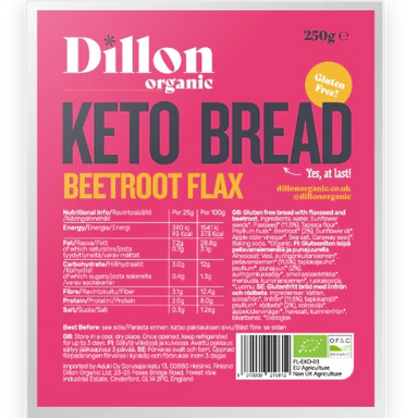 Dillon Organic Beetroot Keto Bread 250g