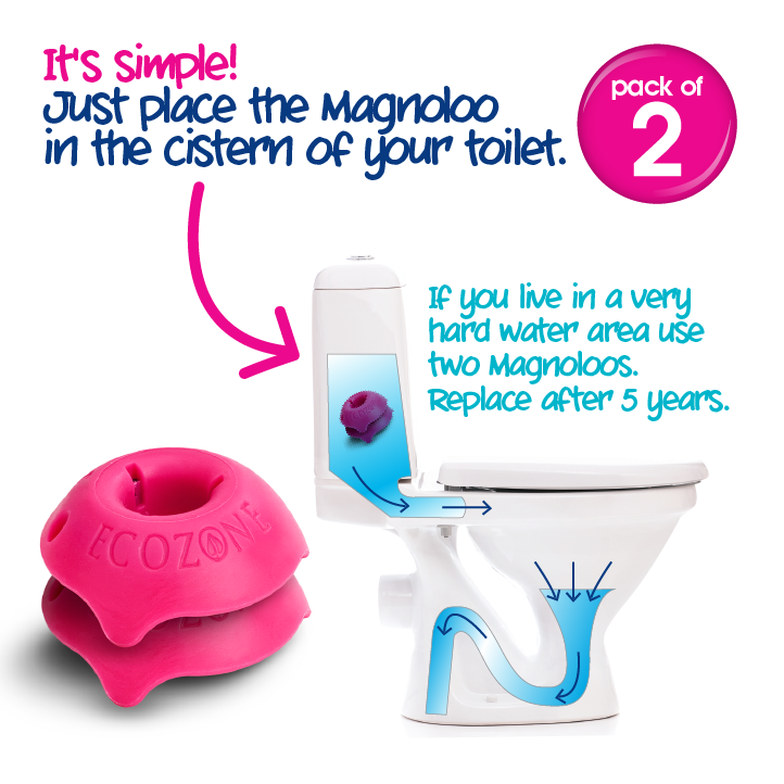 Ecozone Magnoloo Anti-Limescale (Pack of 2)
