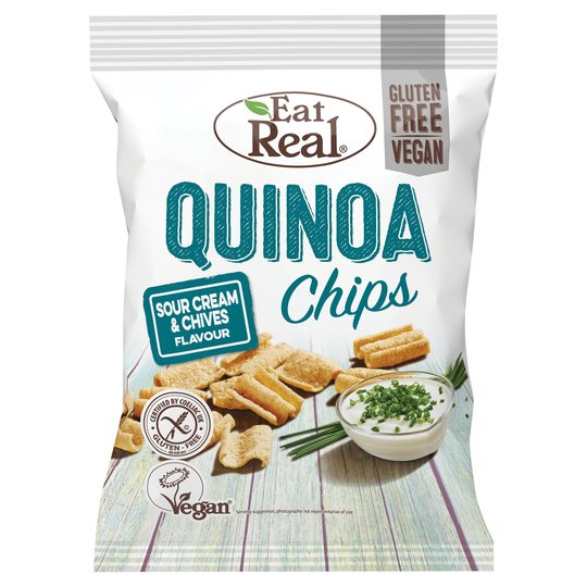 Eat Real Sour Cream & Chive Quinoa Chips 80g