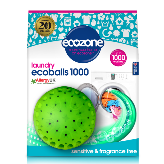 Ecozone Laundry Ecoballs 1000 Sensitive & Fragrance Free