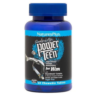 Natures Plus Power Teen For Him 60 chewable tablets