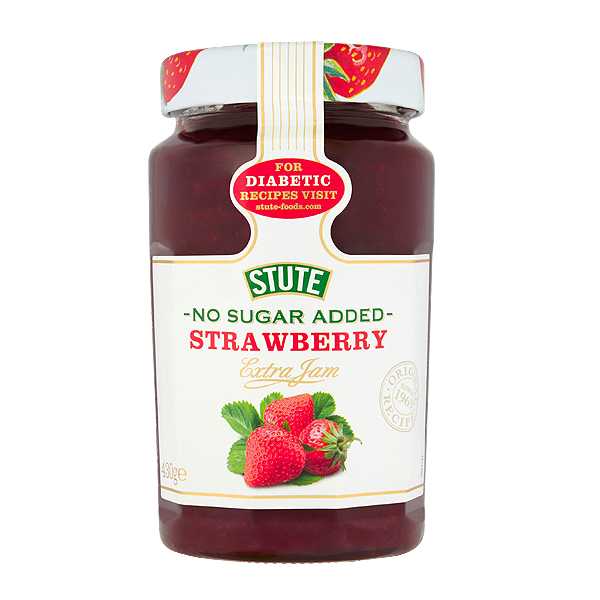 Stute No Added Sugar Strawberry Jam 430g