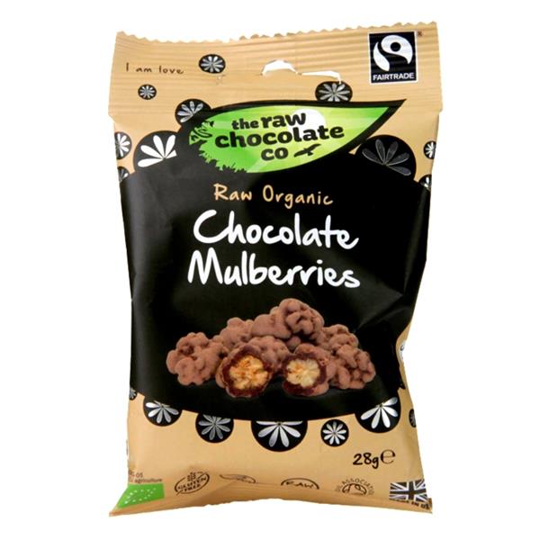 Raw Chocolate Company Dark Chocolate Mulberries 28g