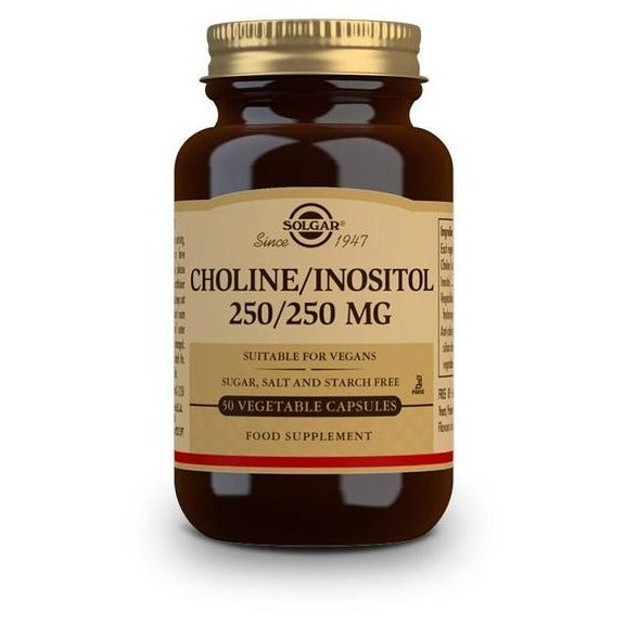 Solgar Choline / Inositol 250mg 50 Capsules