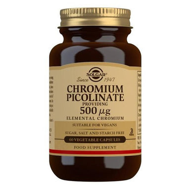 Solgar Chromium Picolinate 500ug 60 Capsules