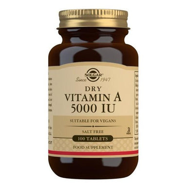 Solgar Dry Vitamin A 5000IU 100 Tablets
