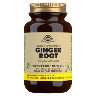 Solgar Ginger Root 100 Capsules