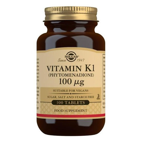 Solgar Vitamin K1 100µg 100 Tablets