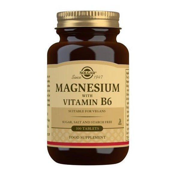 Solgar Magnesium With Vitamin B6 100 Tablets