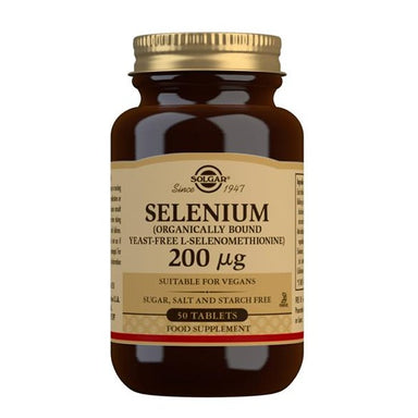 Solgar Selenium 200ug Yeast Bound 50 Tablets