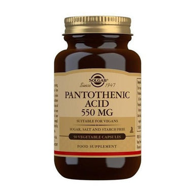 Solgar Pantothenic Acid 550mg 50 Capsules
