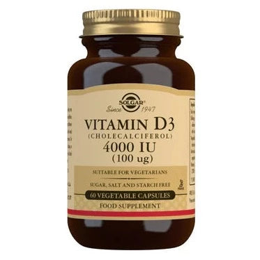Solgar Vitamin D3 4000IU 60 Capsules