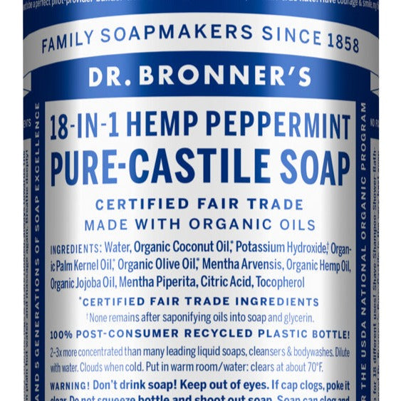 Dr. Bronner's Peppermint Castile Soap 473ml