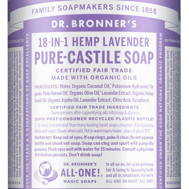 Dr. Bronner's Lavender Castile Soap 946ml