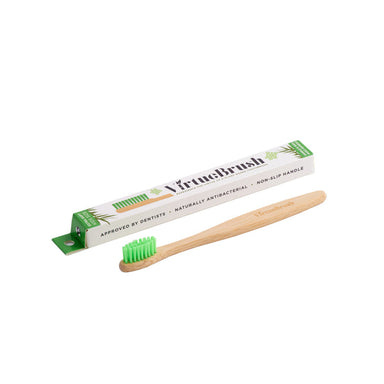 Virtue Brush Kids Bamboo Toothbrush Green