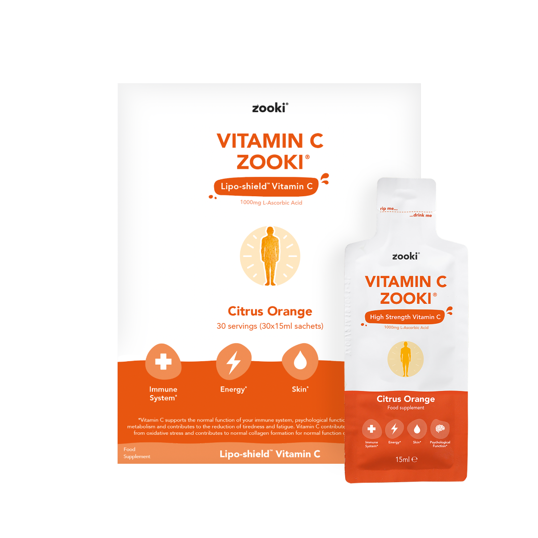 Zooki Liposomal Vitamin C Citrus Orange 30 Sachets