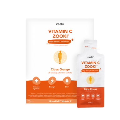 Zooki Liposomal Vitamin C Citrus Orange 30 Sachets