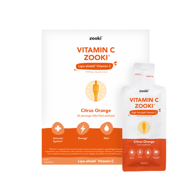 Zooki Liposomal Vitamin C Citrus Orange 30 Sachets x 4 Boxes Save €50
