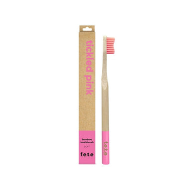 F.E.T.E Bamboo Toothbrush Pink Soft